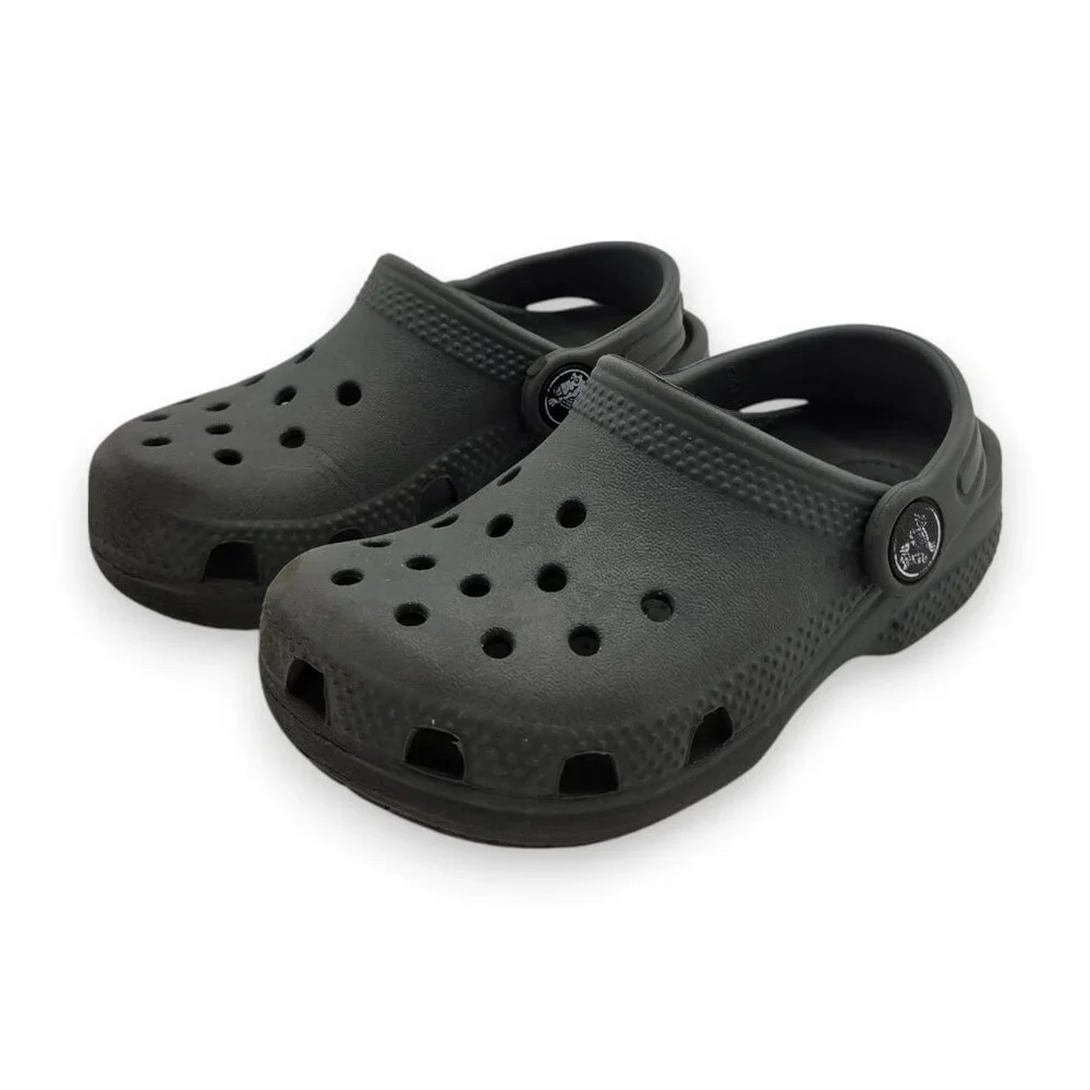 Crocs Classic Clog‎ Child 8 Grey Slip On